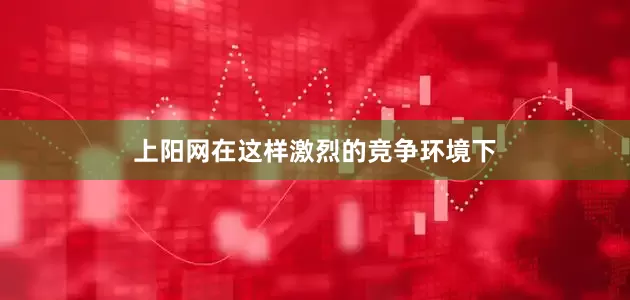 上阳网在这样激烈的竞争环境下